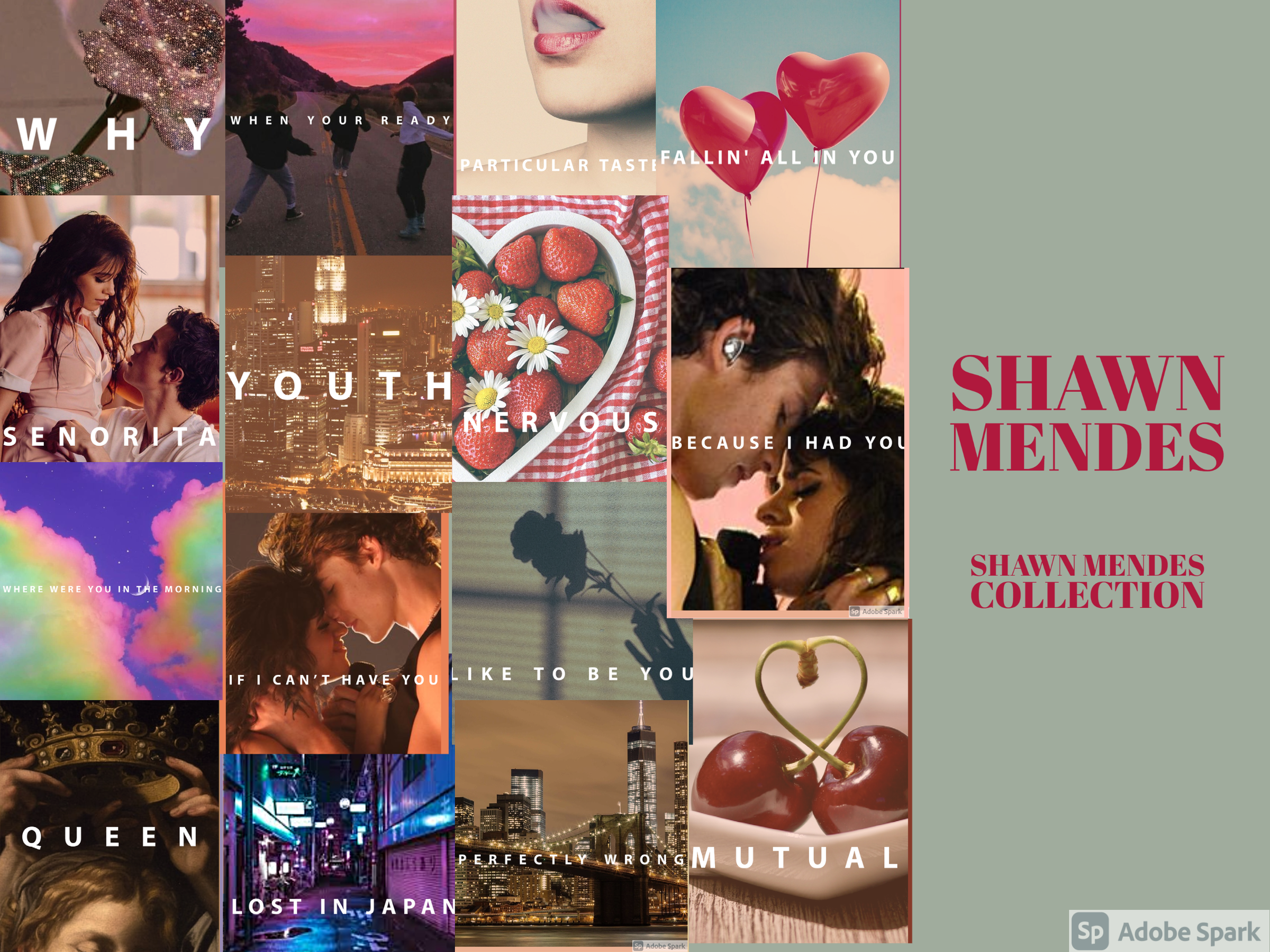 Shawn Mendes - Shawn Mendes Album - Aesthetic Wall Photo Collage 