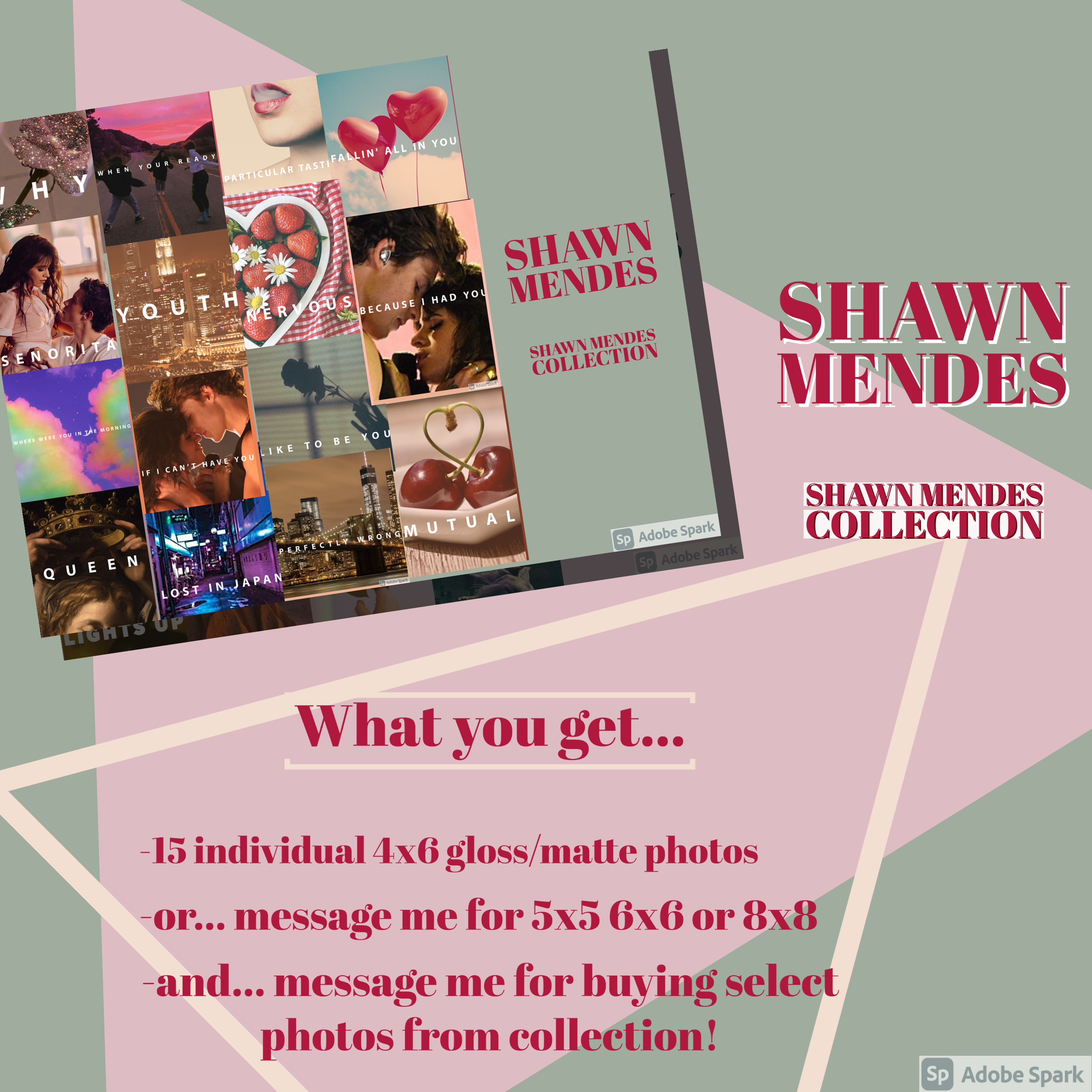 Shawn Mendes - Shawn Mendes Album - Aesthetic Wall Photo Collage 